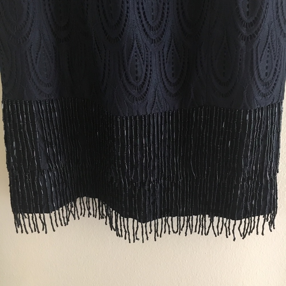 Lilly Pulitzer Black Beaded Dress NWOT